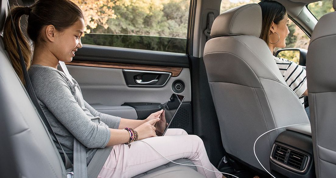 Charge Up Easily Inside the CR-V! Charge Up Easily Inside the CR-V!