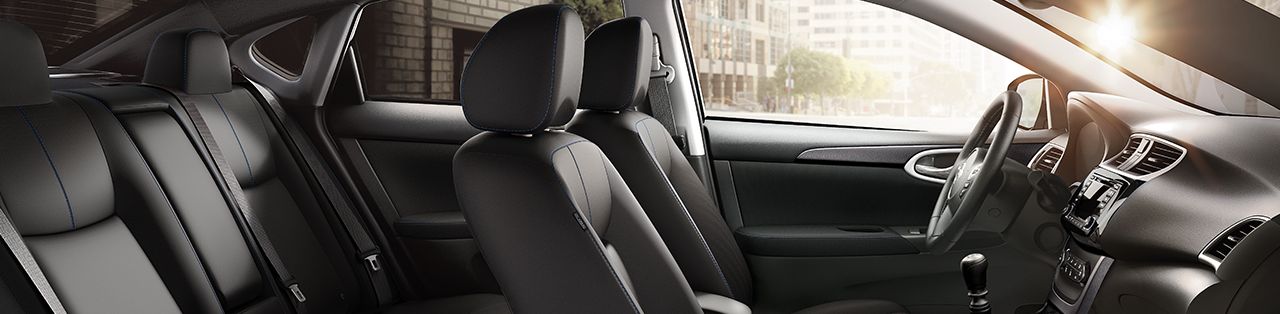 2017 Nissan Sentra Interior with Charcoal Premium Sport Cloth 2017 Nissan Sentra Interior with Charcoal Premium Sport Cloth