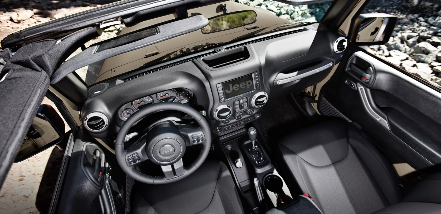 Interior of the Wrangler Unlimited Interior of the Wrangler Unlimited
