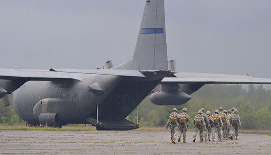 Military transport aircraft