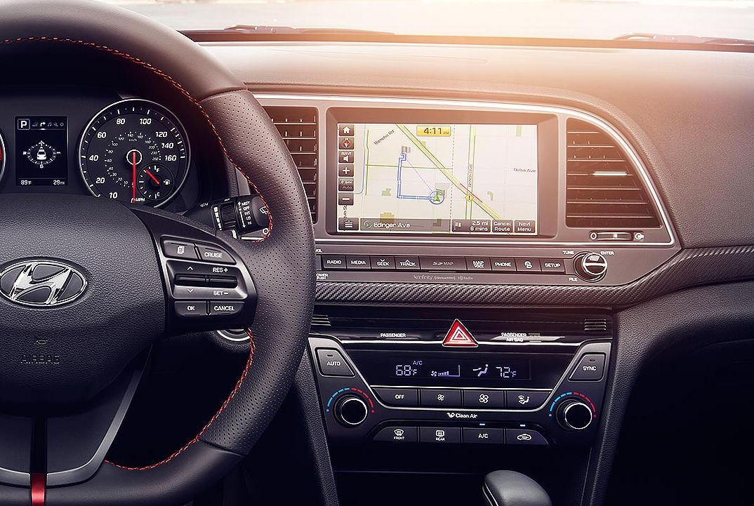 Navigation System in the 2017 Elantra