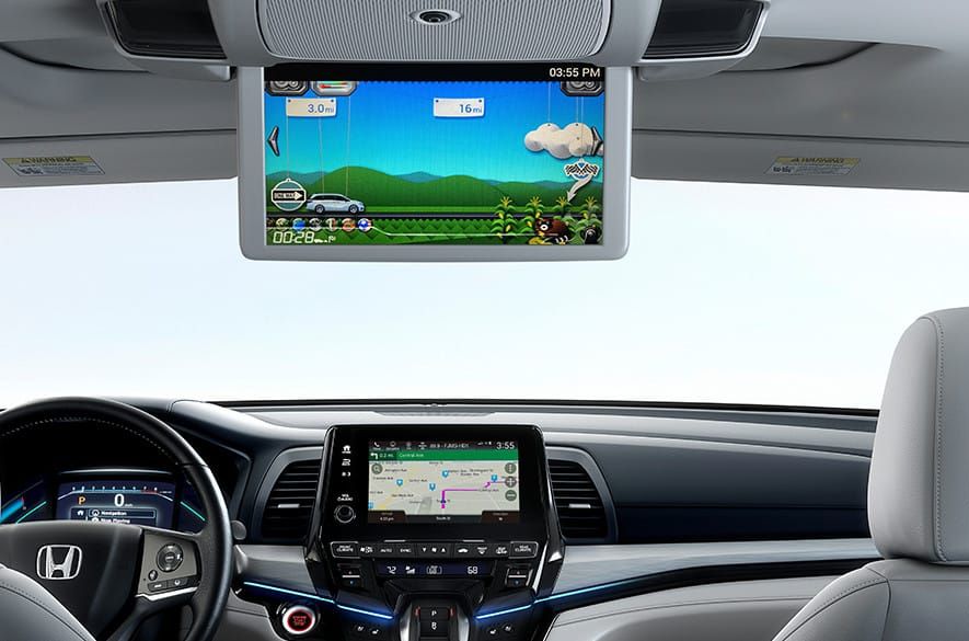 The Rear Entertainment System in the 2018 Odyssey