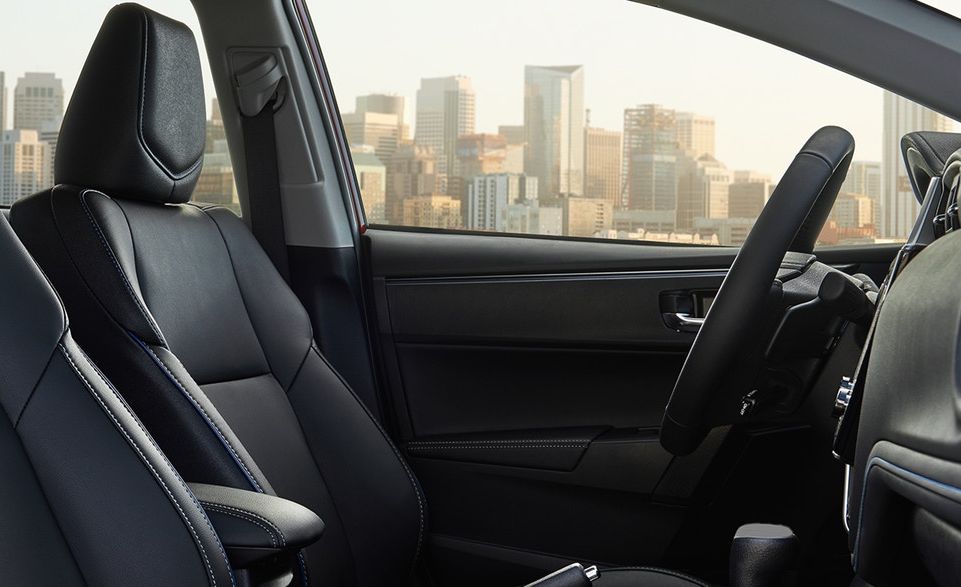 Driver's Seat in the Toyota Corolla 