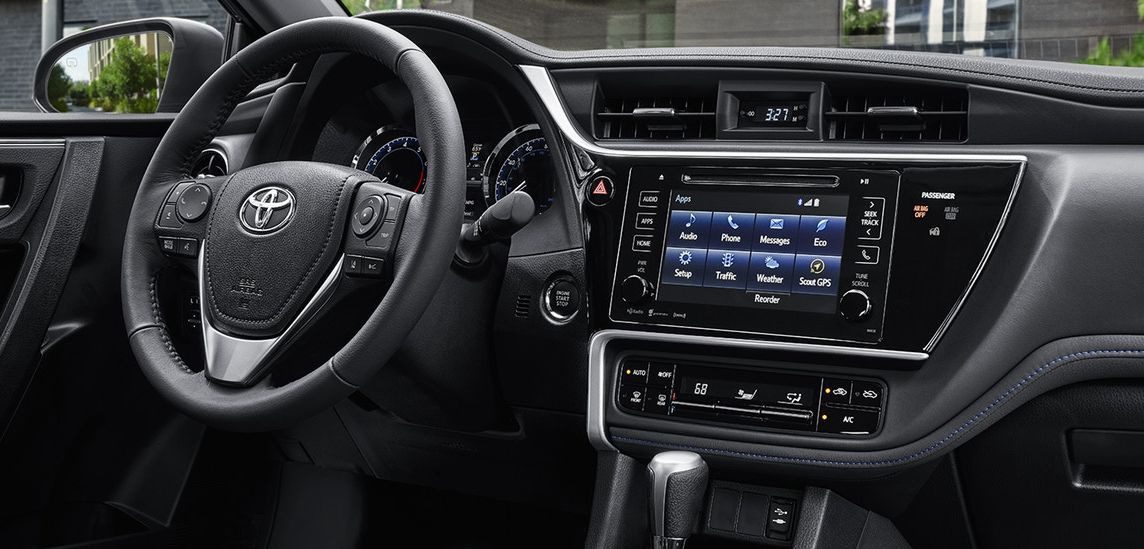 Interior of the 2018 Corolla