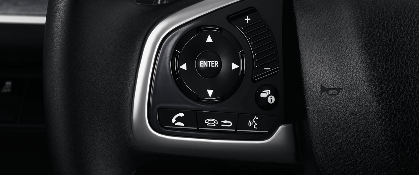 Steering Wheel-Mounted Controls on the 2018 Civic