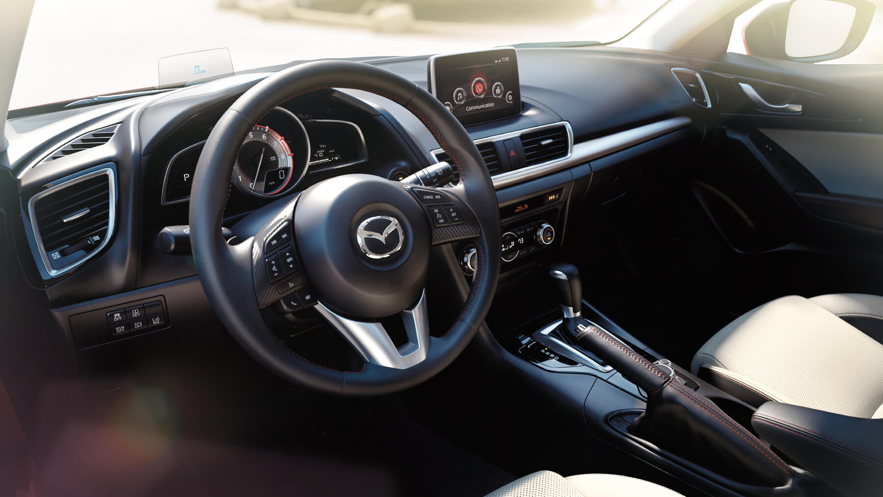 Interior of the Mazda3