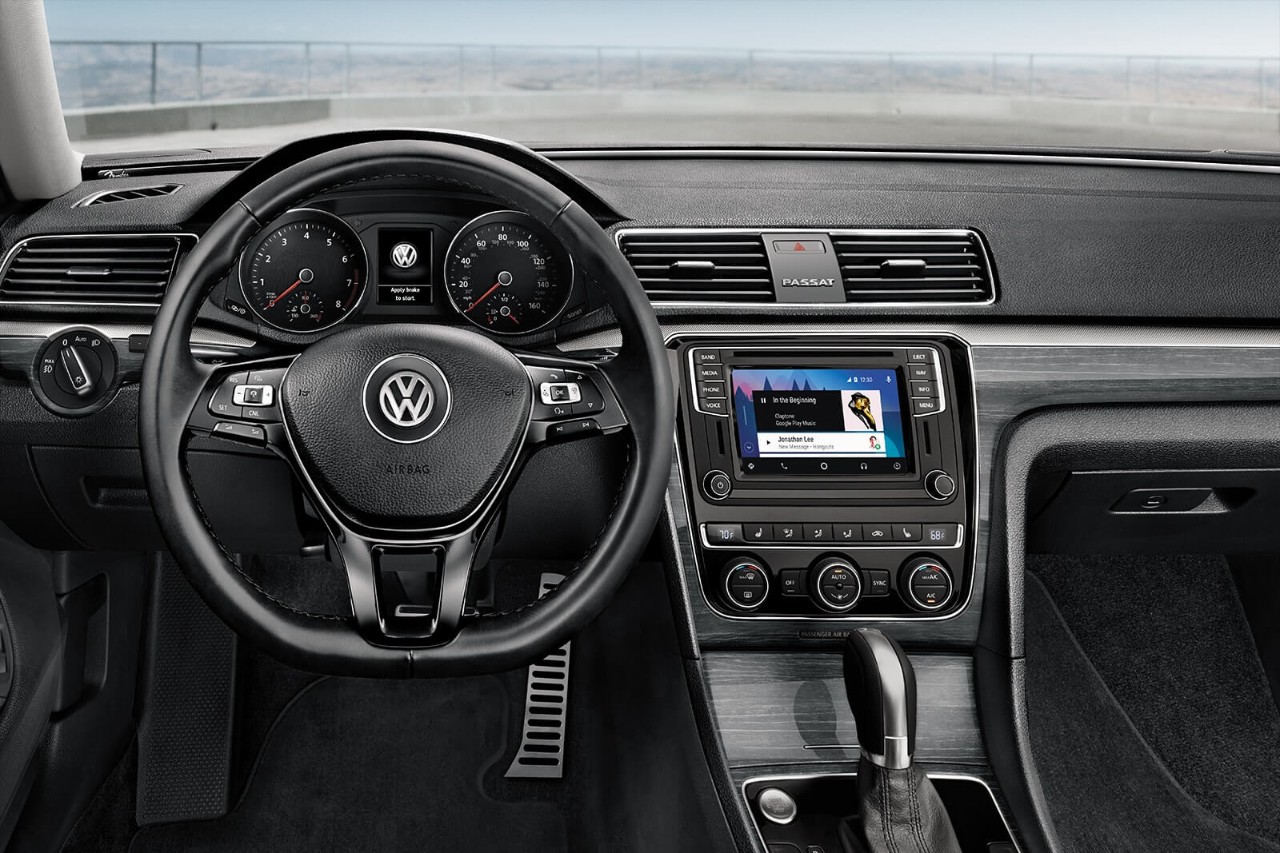 Interior of the 2018 Volkswagen Passat
