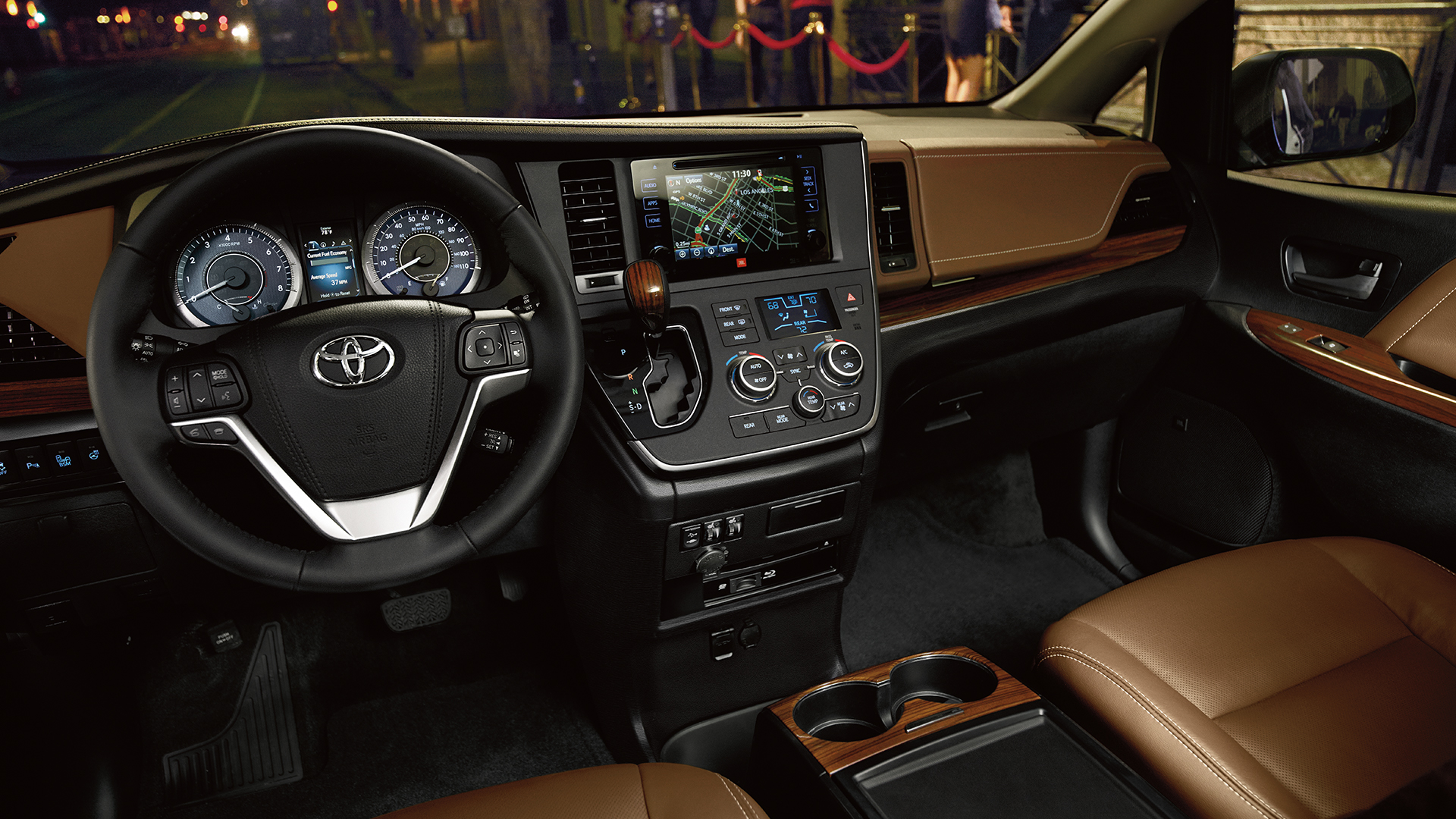 Interior of the Toyota Sienna