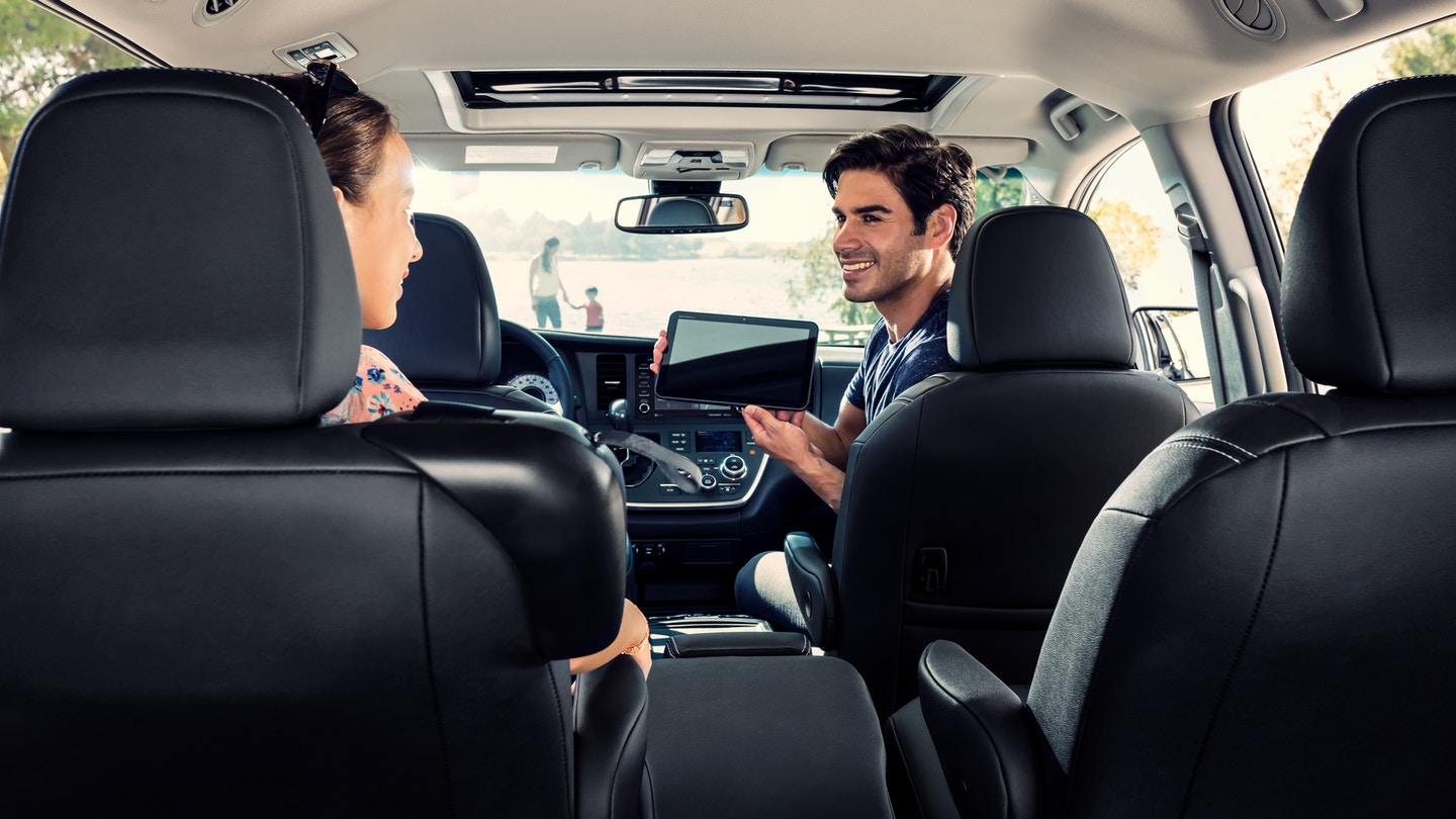 Interior of the 2018 Toyota Sienna