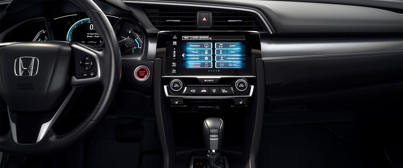 Interior of the 2018 Honda Civic