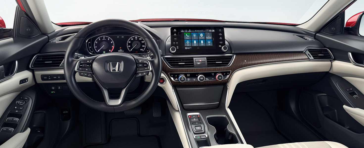 Interior of the 2018 Honda Accord