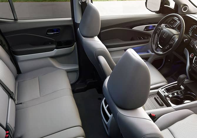 Interior of the 2018 Honda Ridgeline