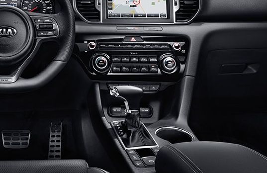 Interior of the 2018 Kia Sportage