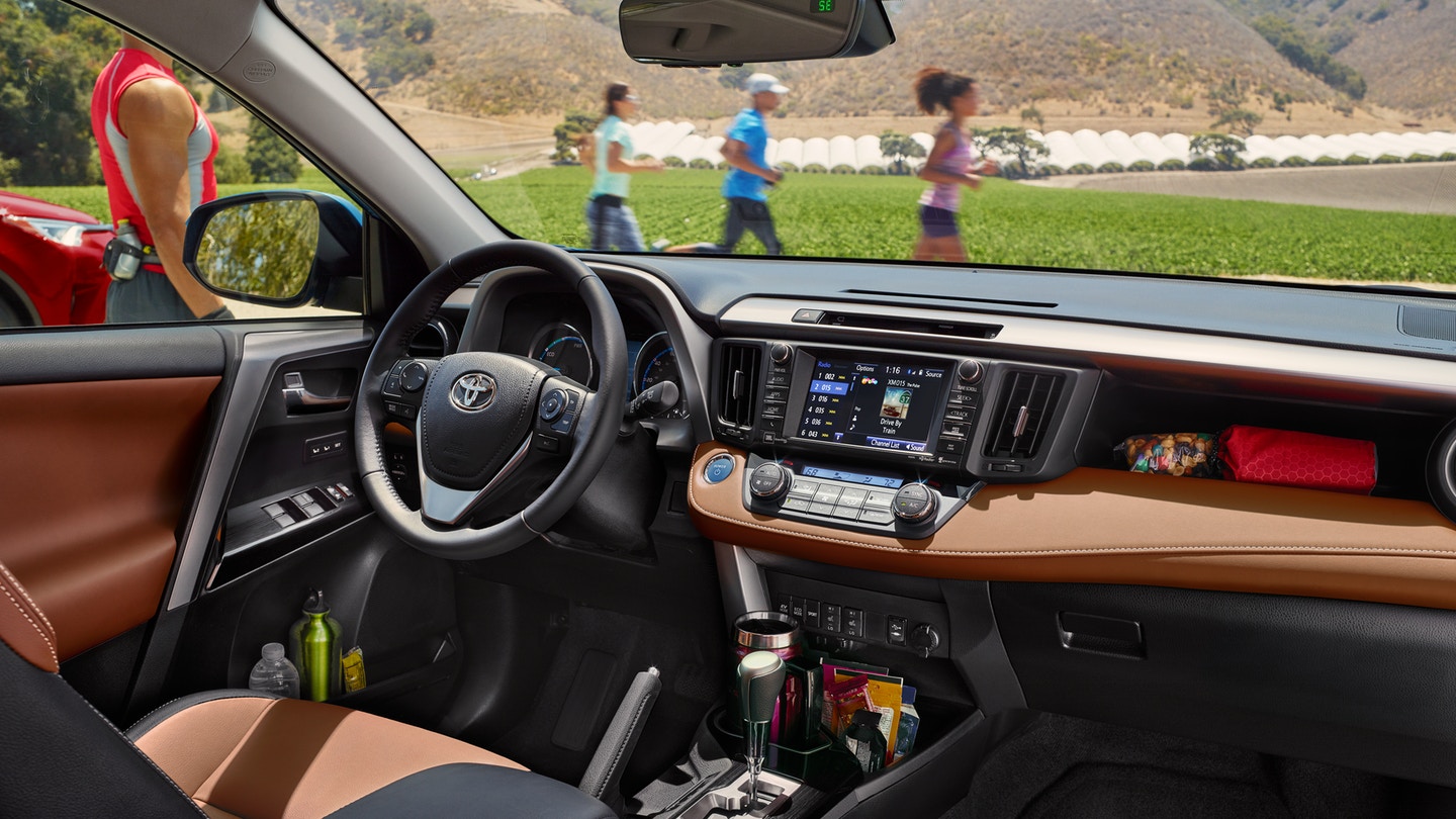 Interior of the 2018 Toyota RAV4