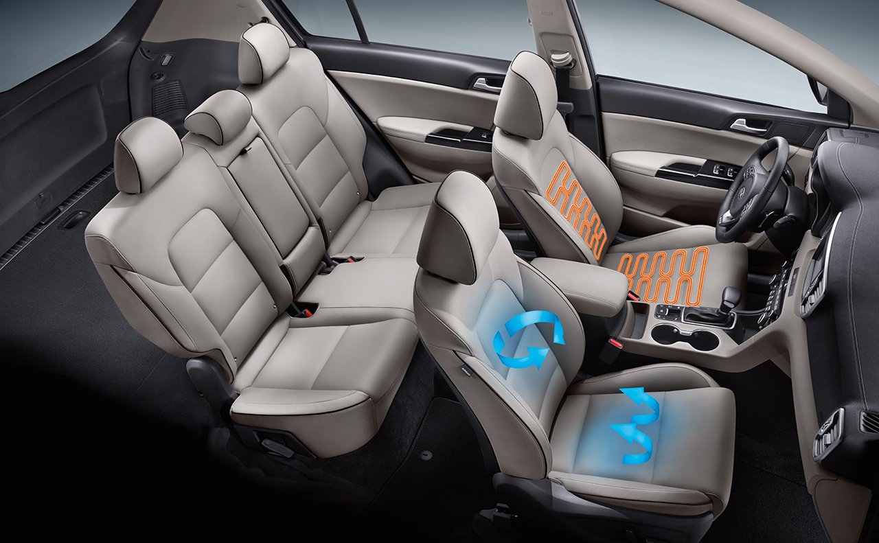 Seating in the 2018 Sportage