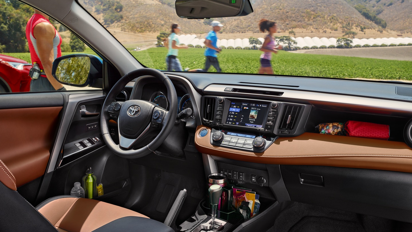 Interior of the 2018 RAV4