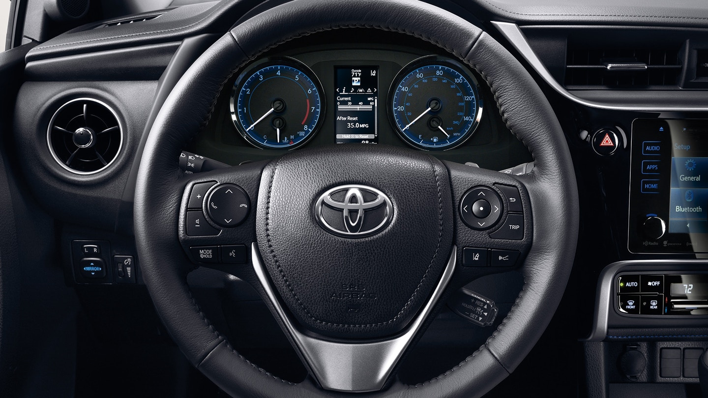 Interior of the 2018 Toyota Corolla