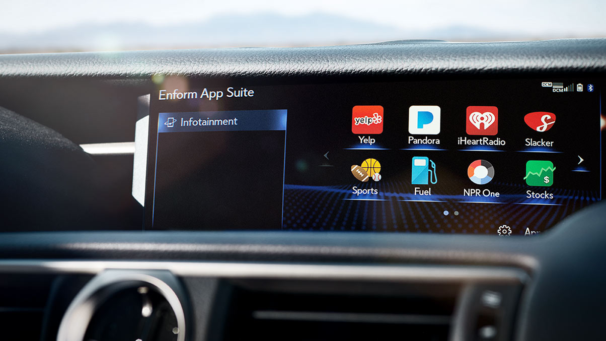 2018 Lexus RC F Infotainment App Suite