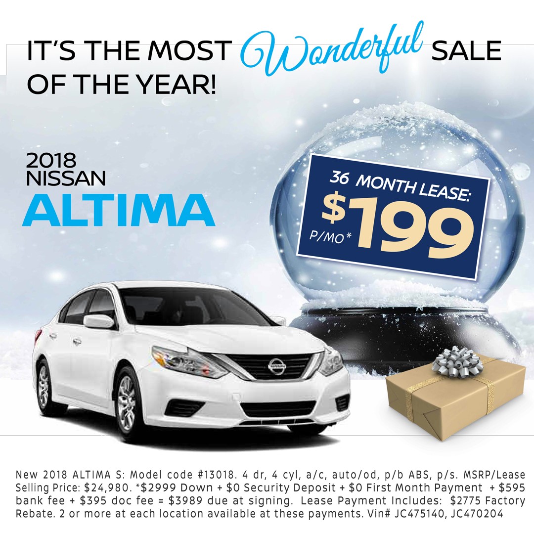 2018 Nissan Altima Lease Special