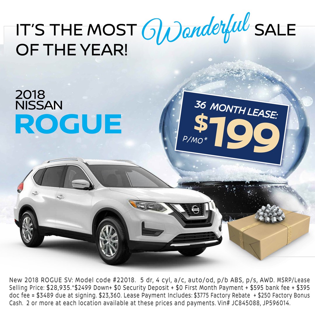 2018 Nissan Rogue Lease Special
