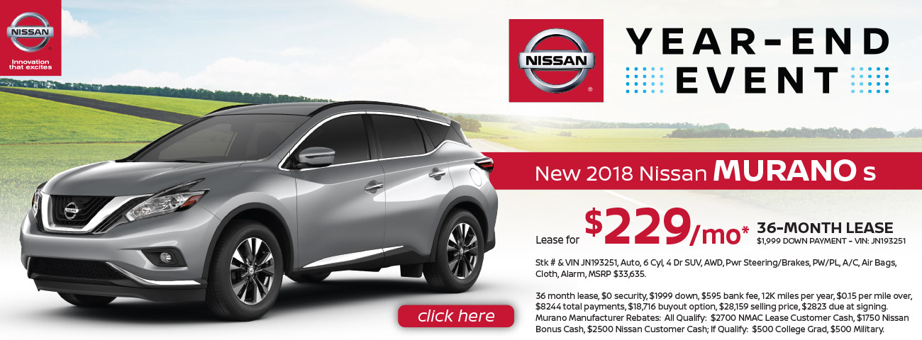 Monthly Lease Special For Nissan Murano At Windsor In East Nj