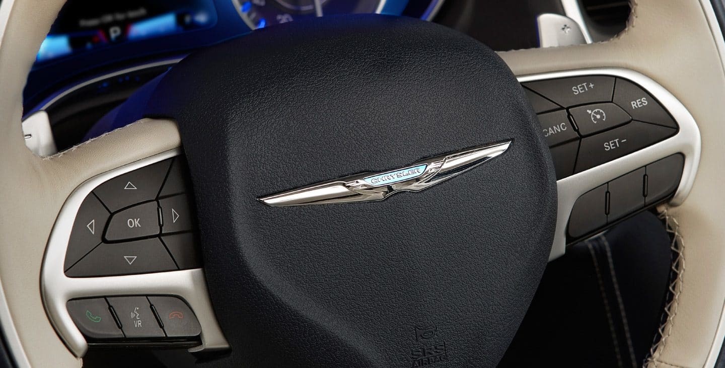 2019 Chrysler 300 Leather-Wrapped Steering Wheel