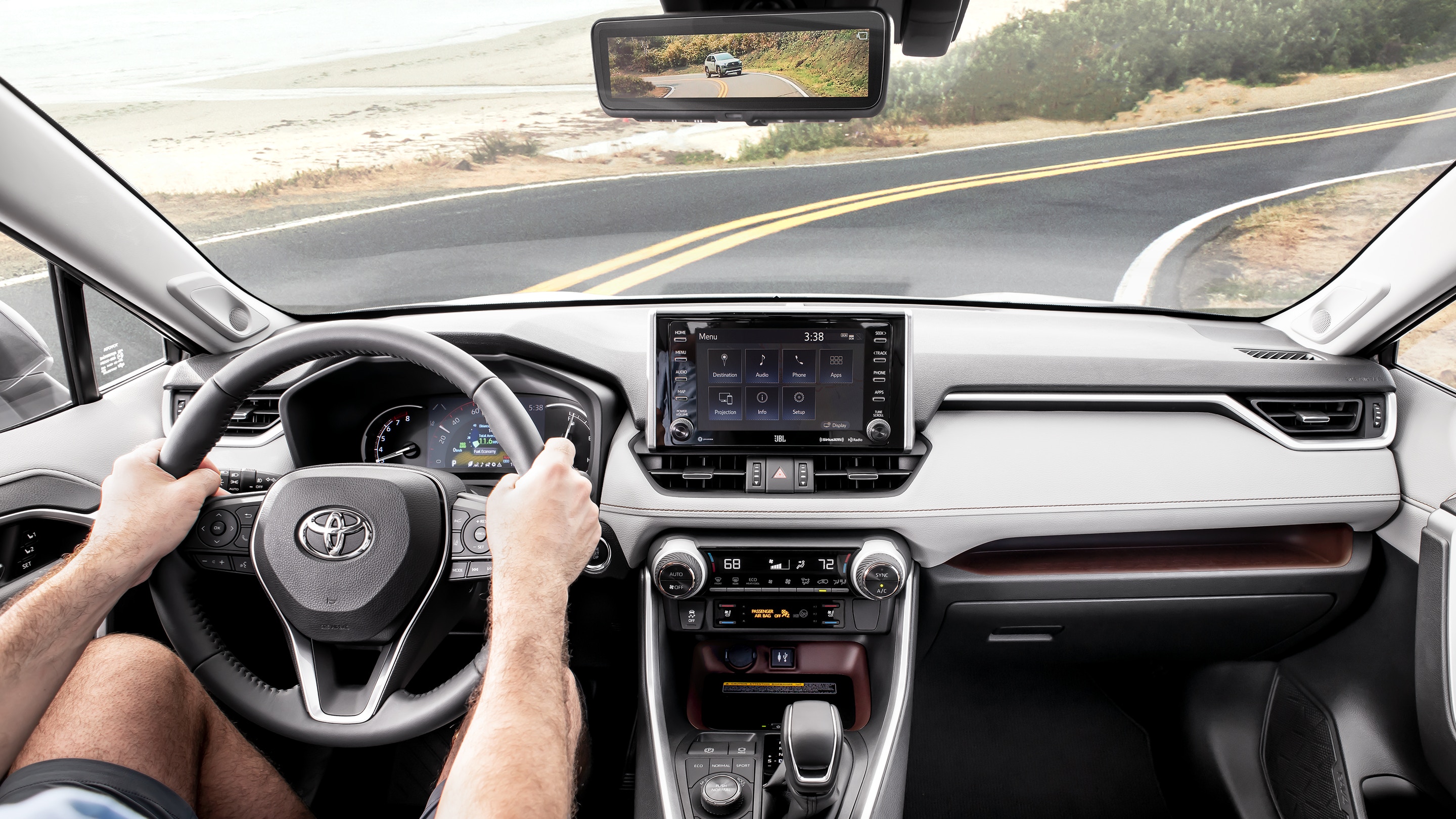 Interior of the 2019 Toyota RAV4