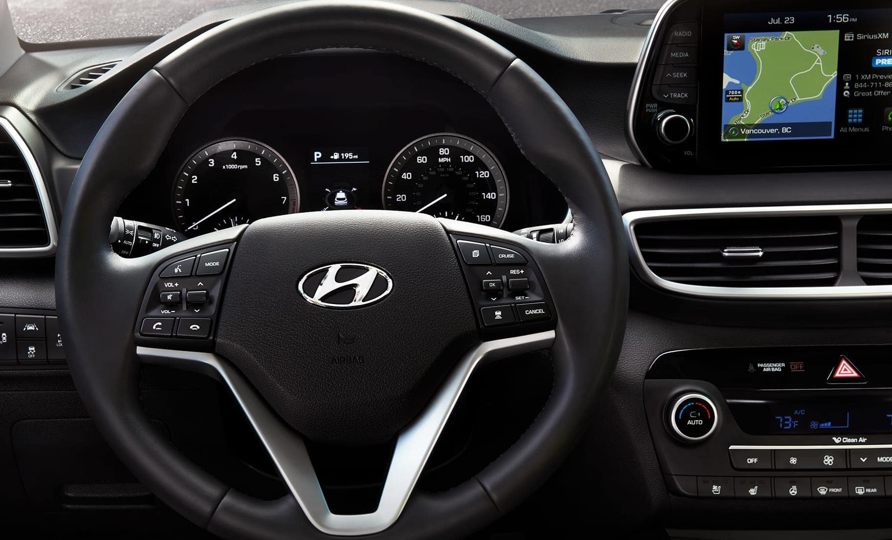 Steering Wheel in the Tuscon