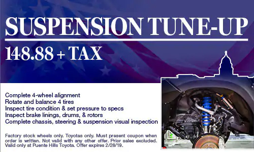 Service & Parts Specials | Puente Hills Toyota