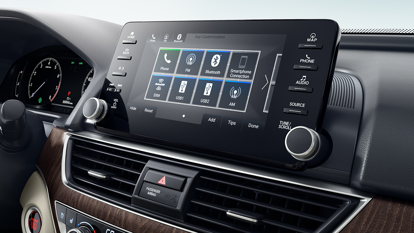 Touchscreen Display in the 2019 Accord