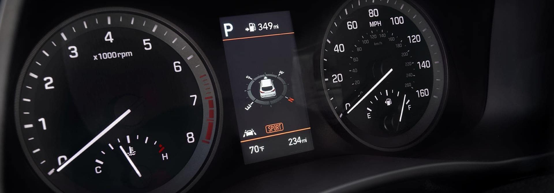 Instrument Cluster of the 2019 Tucson