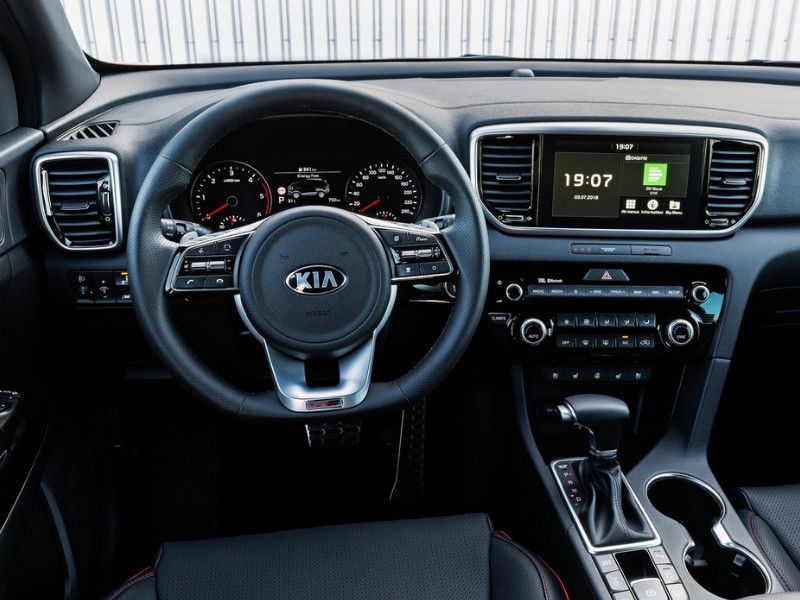 Interior of a 2019 Kia Sportage