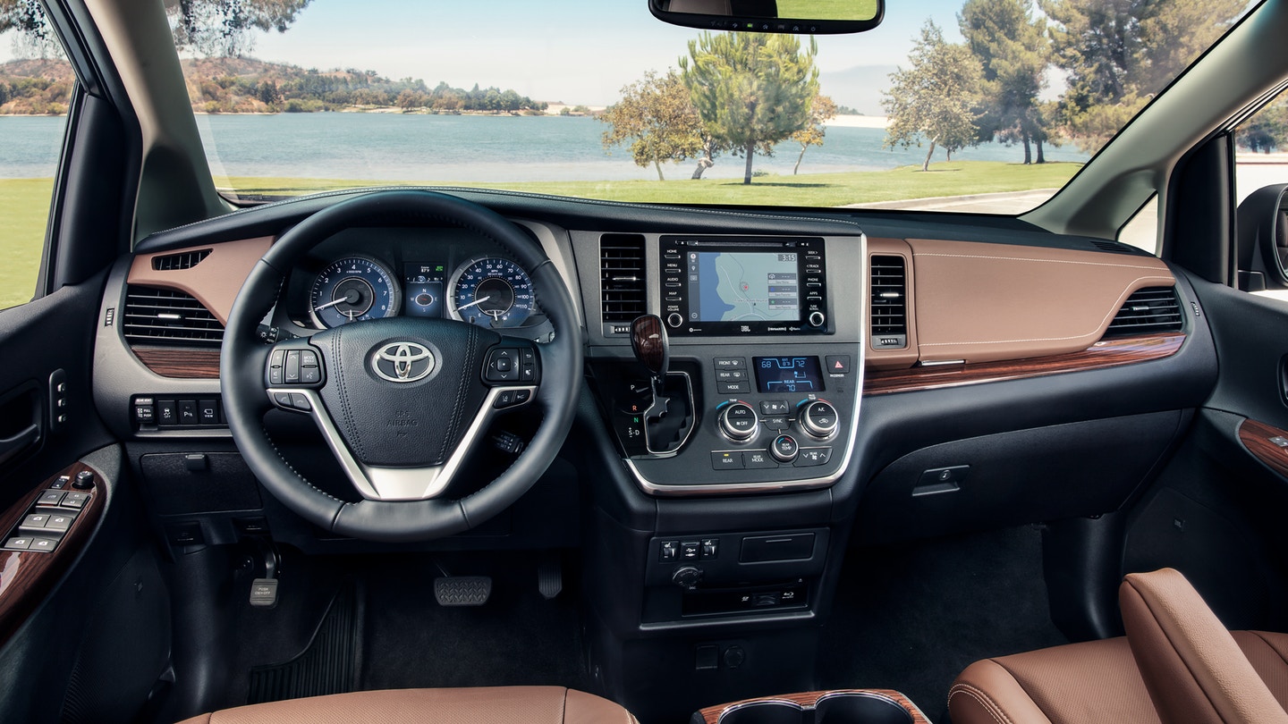 Interior of the 2019 Toyota Sienna