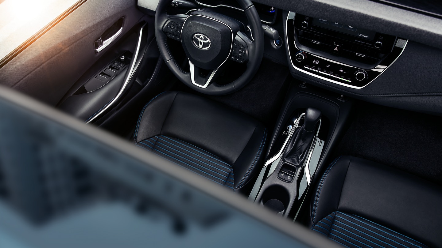 Interior of the 2020 Toyota Corolla