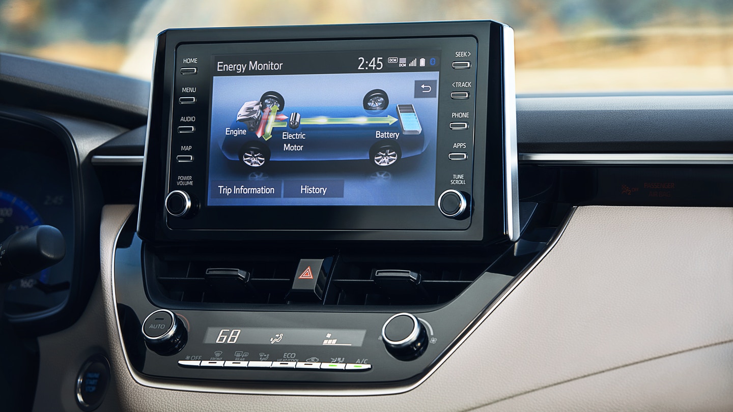 Touchscreen Display in the 2020 Corolla