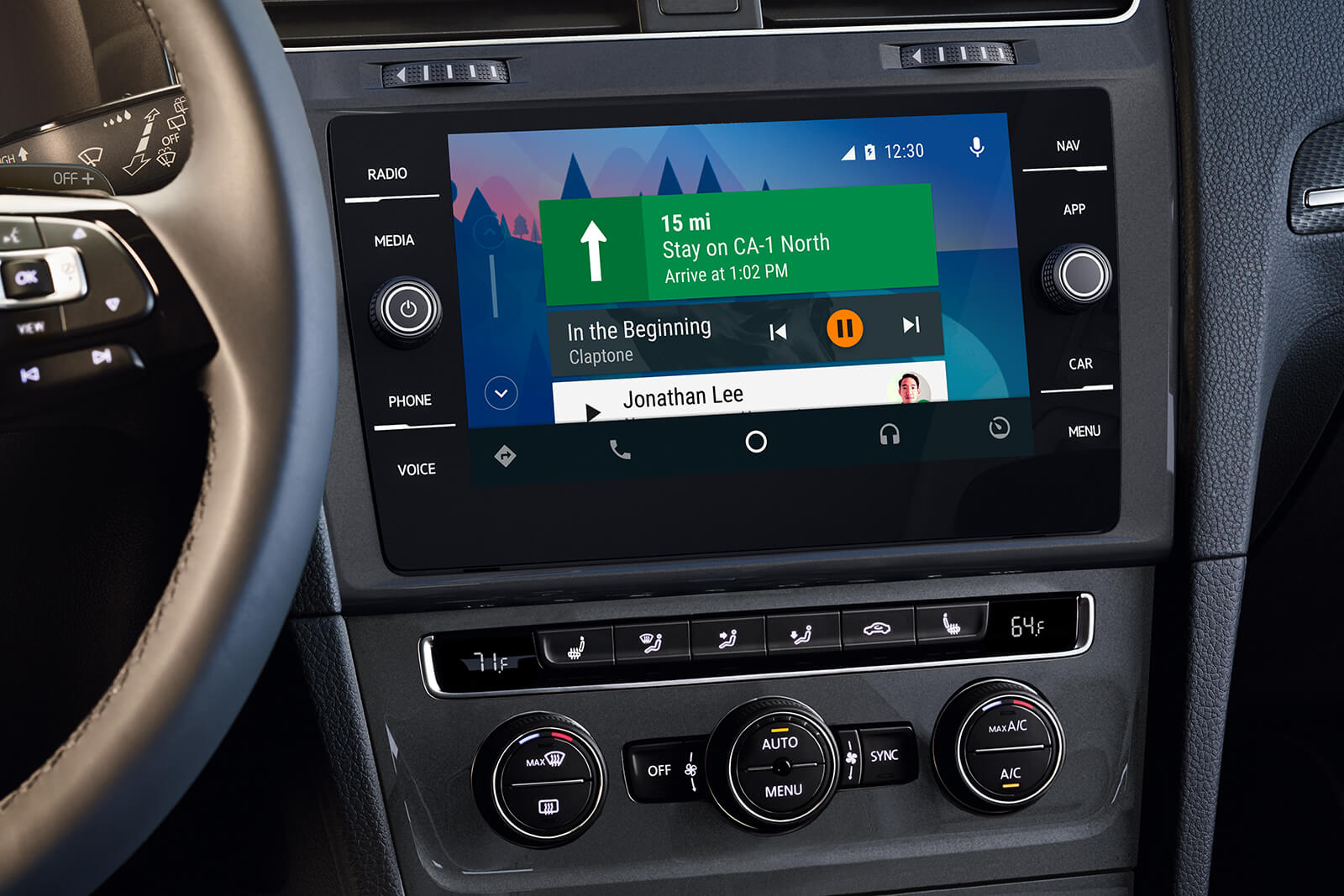 Touchscreen Display in the 2019 Golf Alltrack