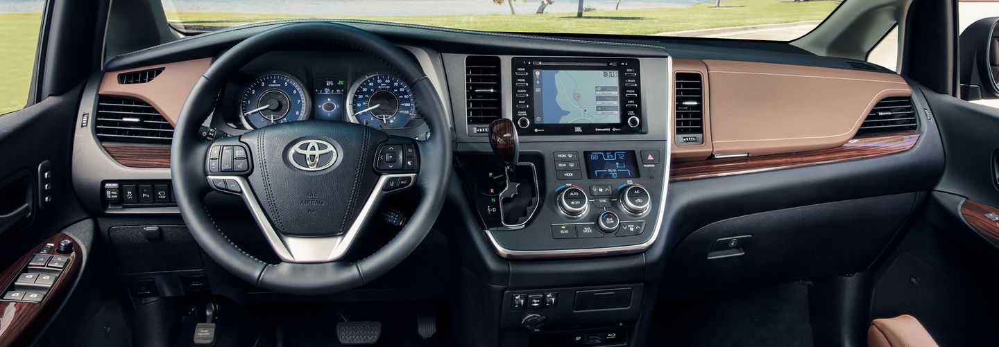 Interior of the 2020 Sienna