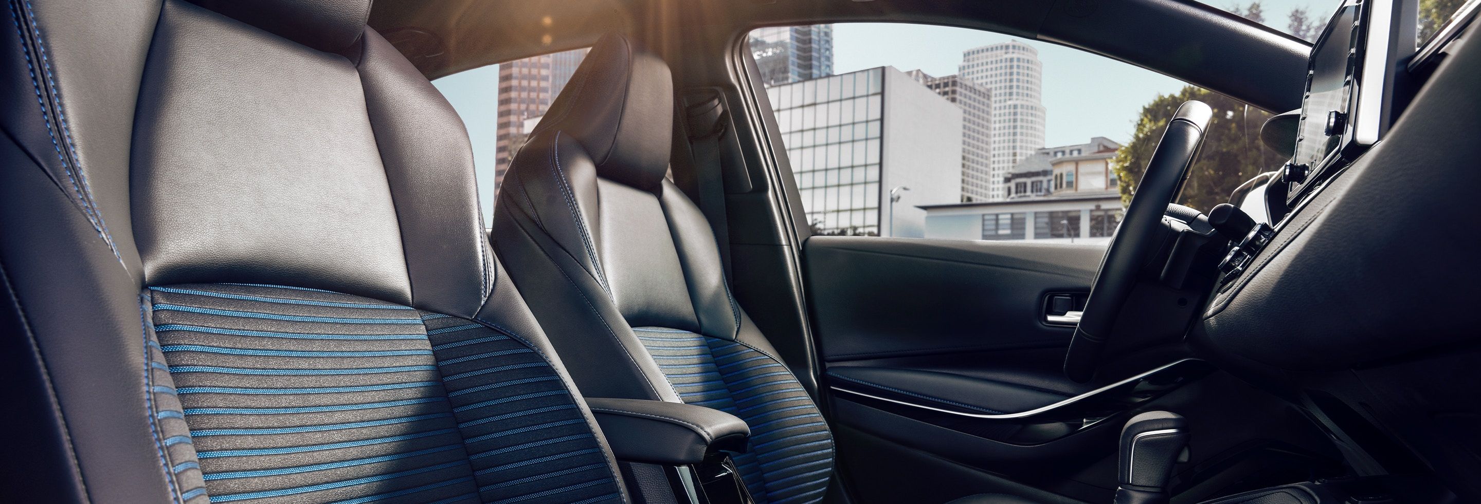 Interior of the 2020 Corolla