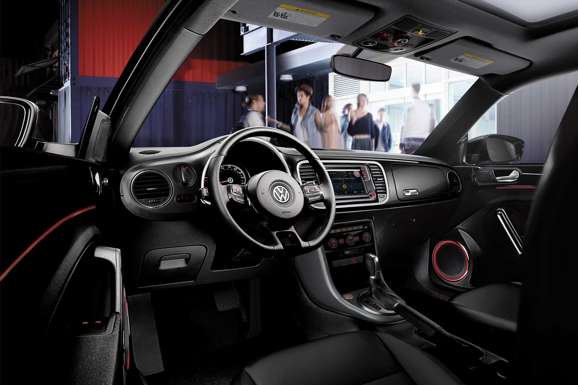 Interior of the 2019 Volkswagen Beetle