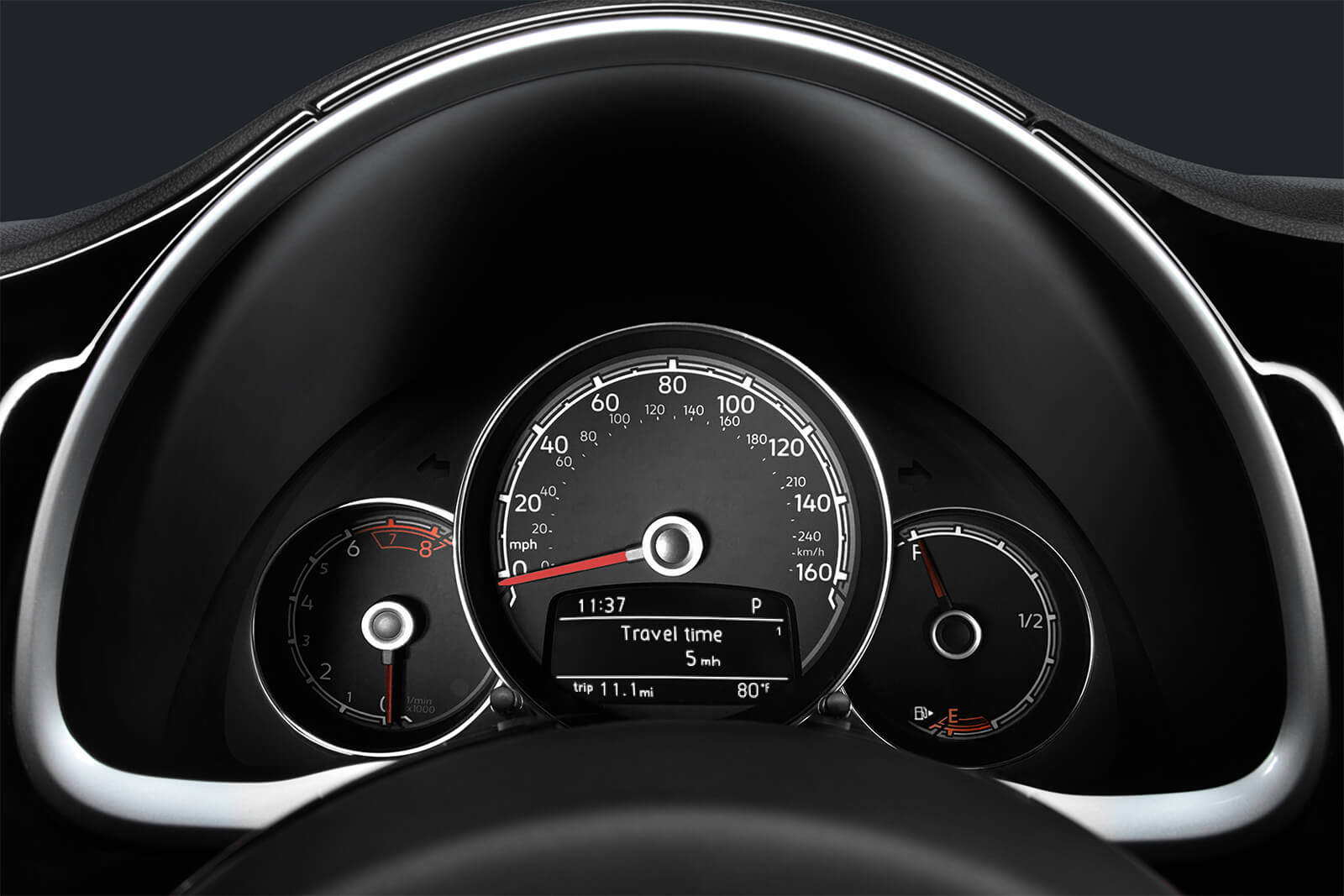 Dashboard in the 2019 Beetle