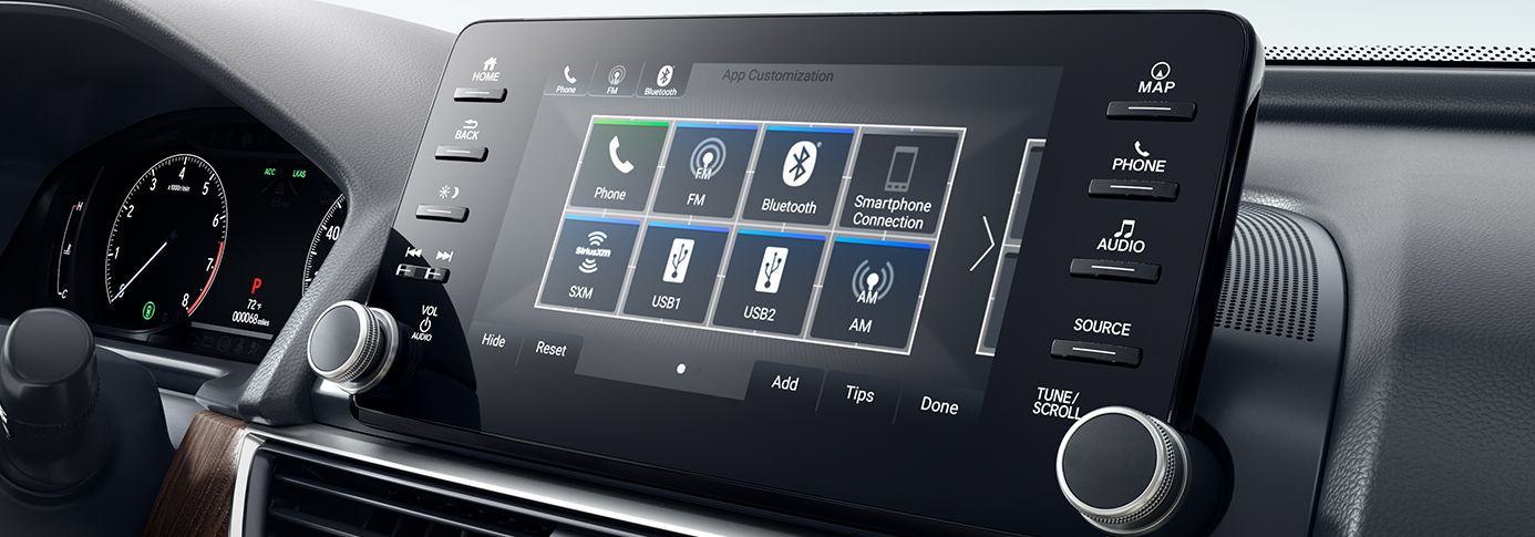 Touchscreen Display in the 2019 Accord