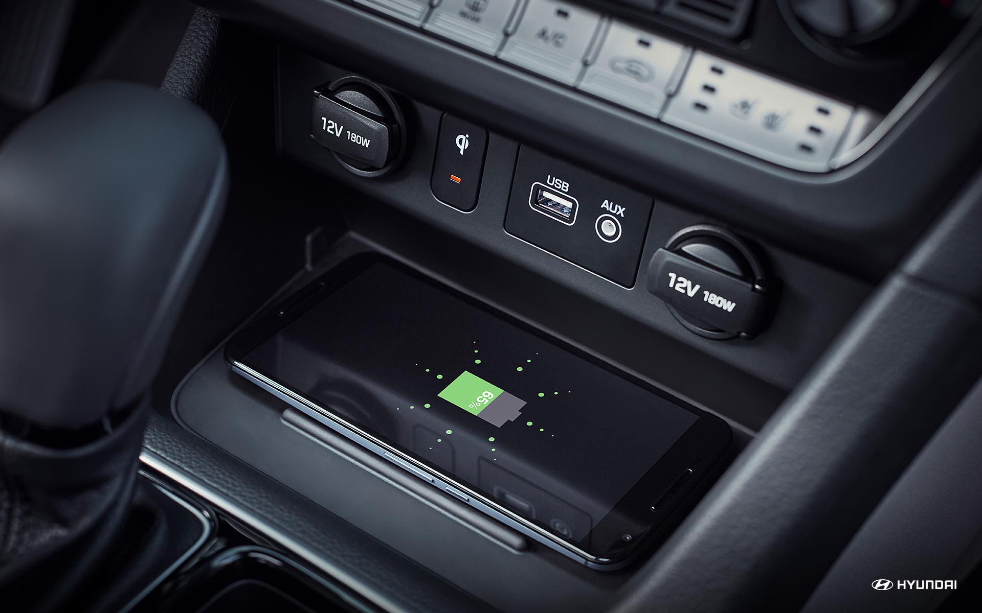 Wireless Charger on the 2019 Hyundai Sonata