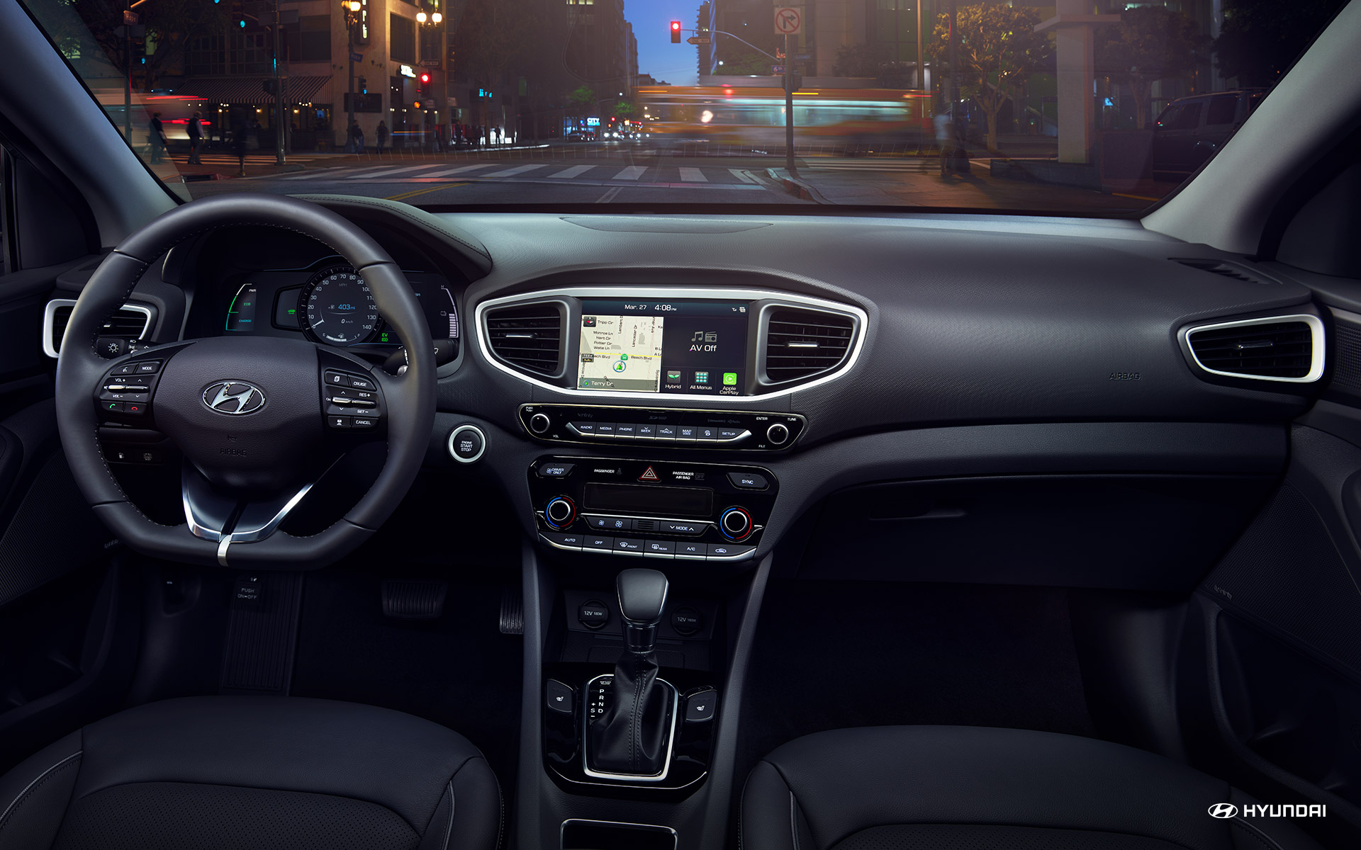 Engaging Interior of the 2019 Ioniq Hybrid