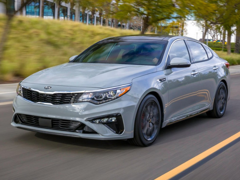 2020 Kia Optima duo tone silver and black exterior color