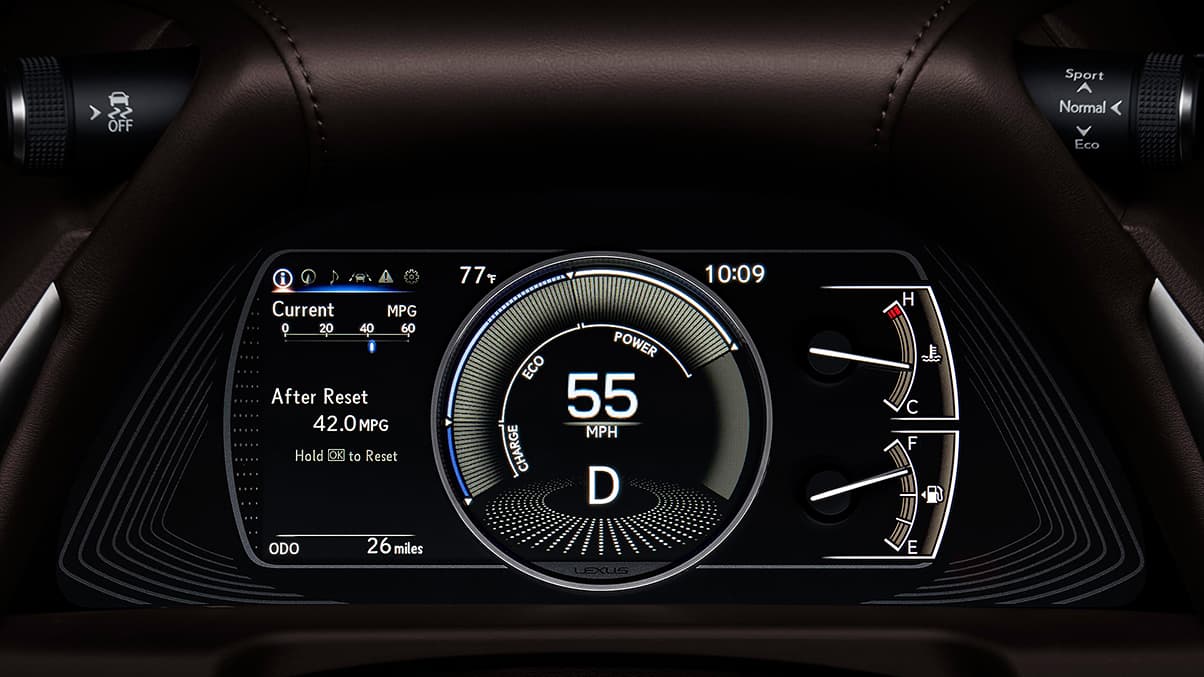 Instrument Panel in the 2019 ES 300h
