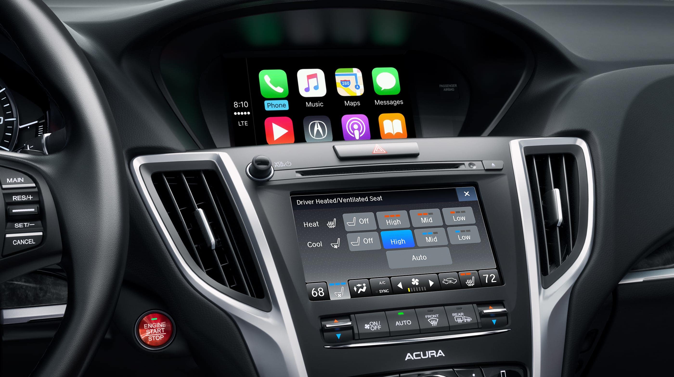 Touchscreen in the 2020 TLX Touchscreen in the 2020 TLX