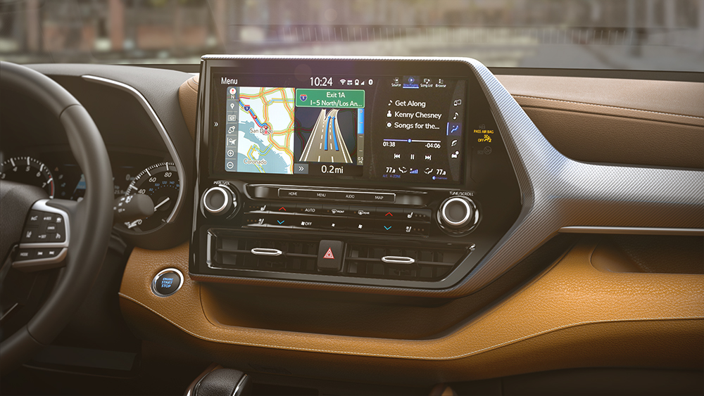 the 2020 Toyota Highlander coming soon to Tri County Toyota of Royersford | The navigating system of the 2020 highlander the 2020 Toyota Highlander coming soon to Tri County Toyota of Royersford | The navigating system of the 2020 highlander