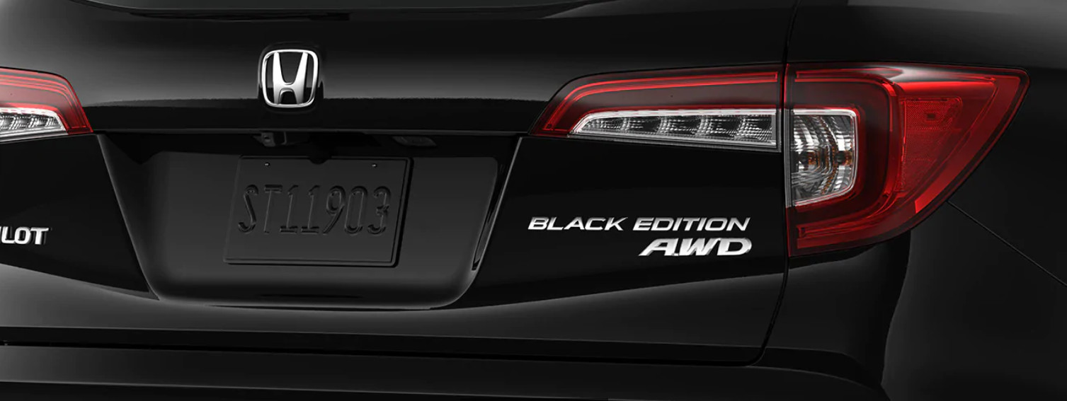 Black Edition Badge on the 2020 Pilot