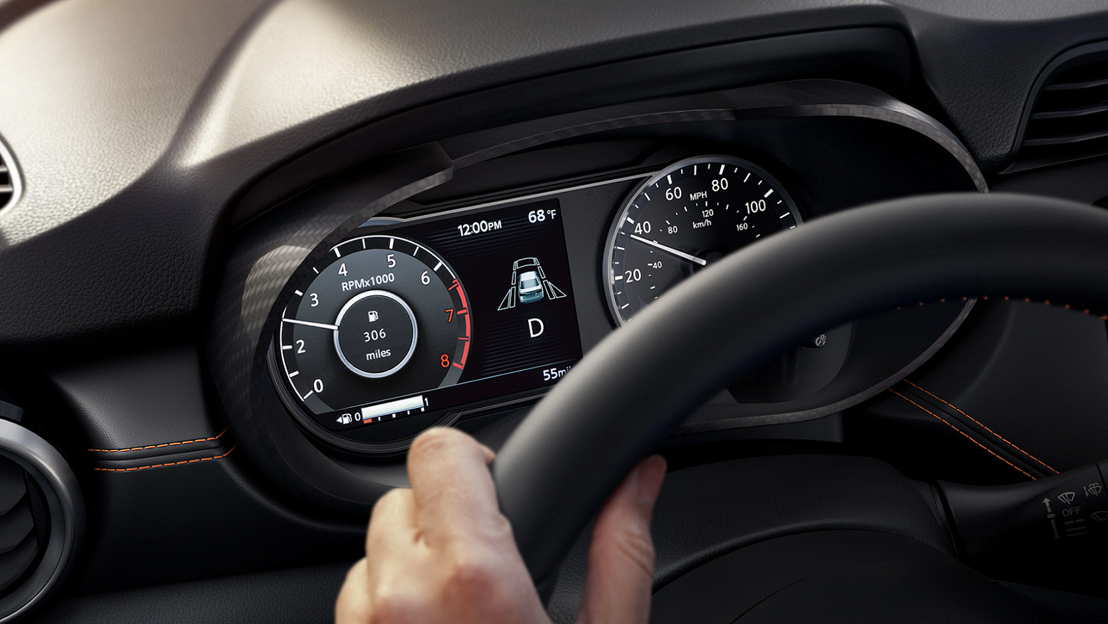 Instrumentation Panel of the 2020 Nissan Versa