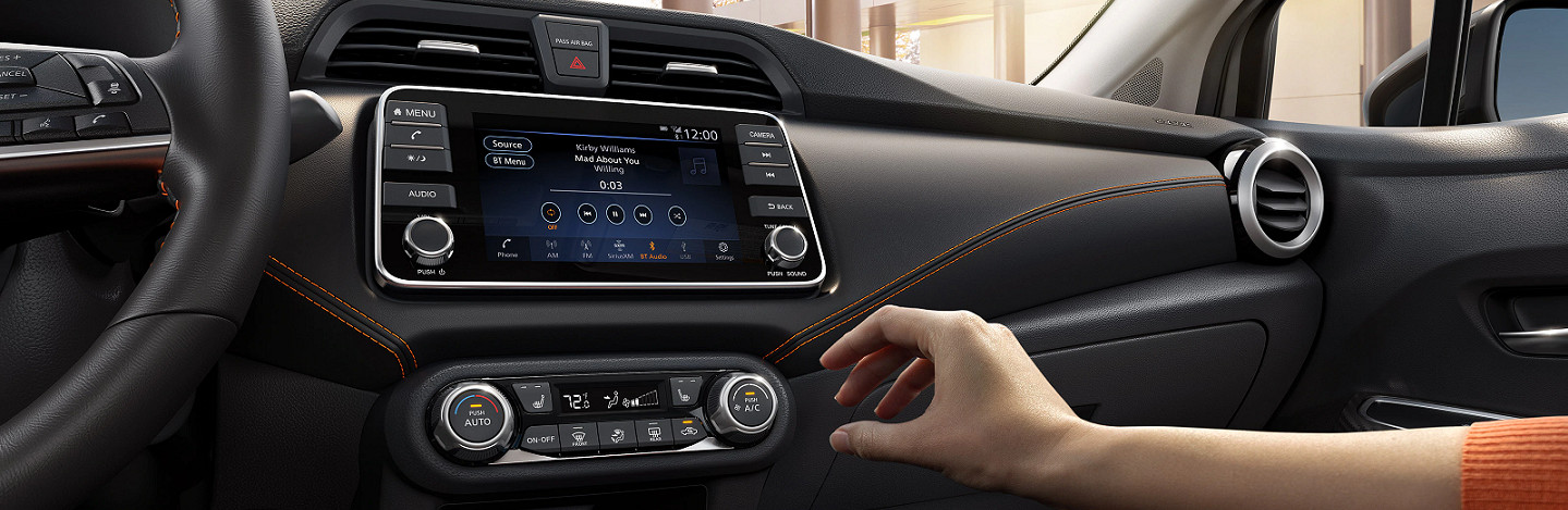 Touchscreen in the 2020 Nissan Versa